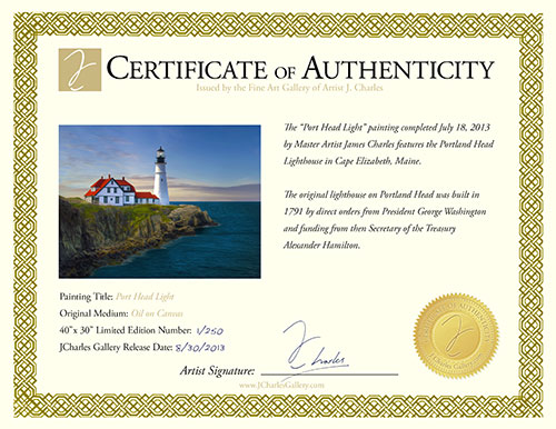 Certificate of Authenticity